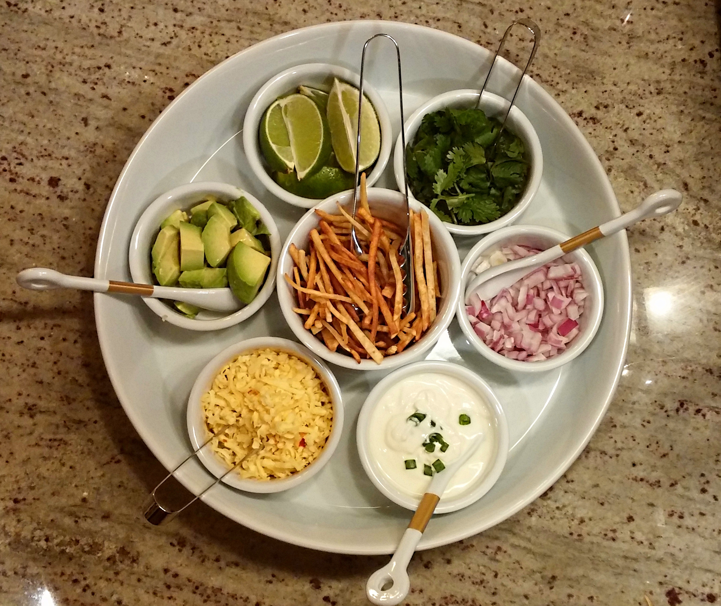 condiments for tortilla soup